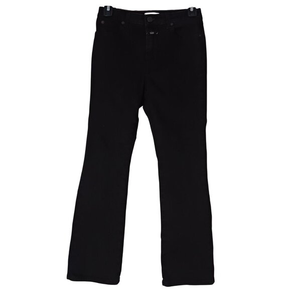 Closed Rose Jeans in Black, Size‎ 24, Cropped Hem w/ Slightly Flared Leg - Picture 1 of 12